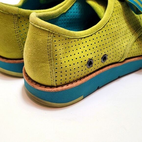 Johnston and Murphy 1850 Bree Perforated Suede Lace Up Kiwi Kid Size 6.5 - Picture 5 of 9